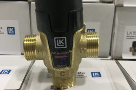 van hòa trộn nước nóng lạnh LK551, van trộn nước nóng lạnh tự động